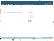 Tablet Screenshot of musicatreize.org